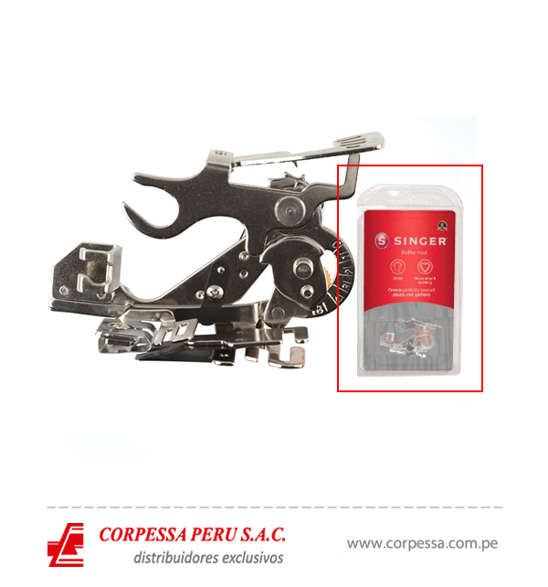 Attachment Prensatelas - Ruffler para Singer Máquina De Coser - Corpessa -  Distribuidor Autorizado